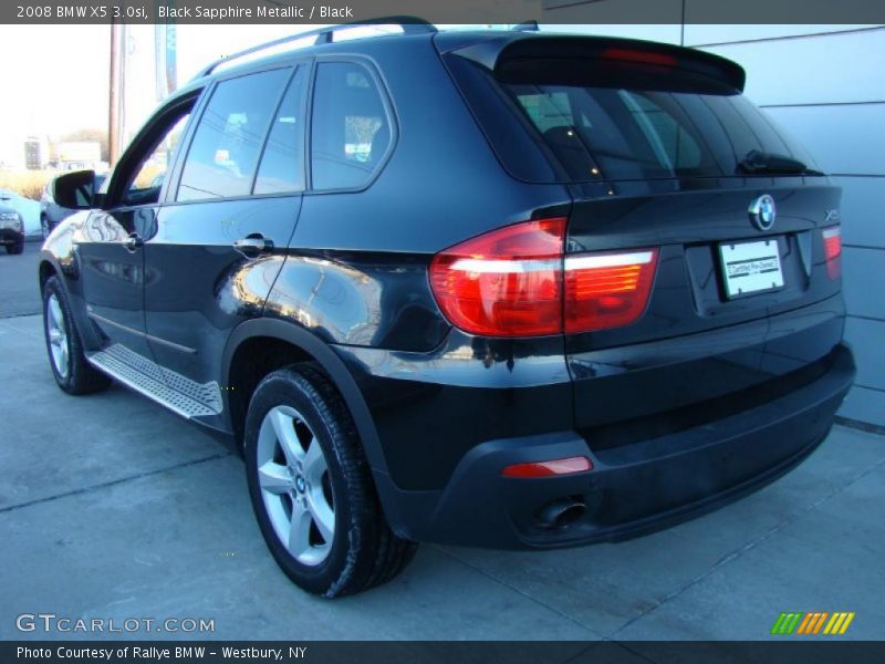 Black Sapphire Metallic / Black 2008 BMW X5 3.0si