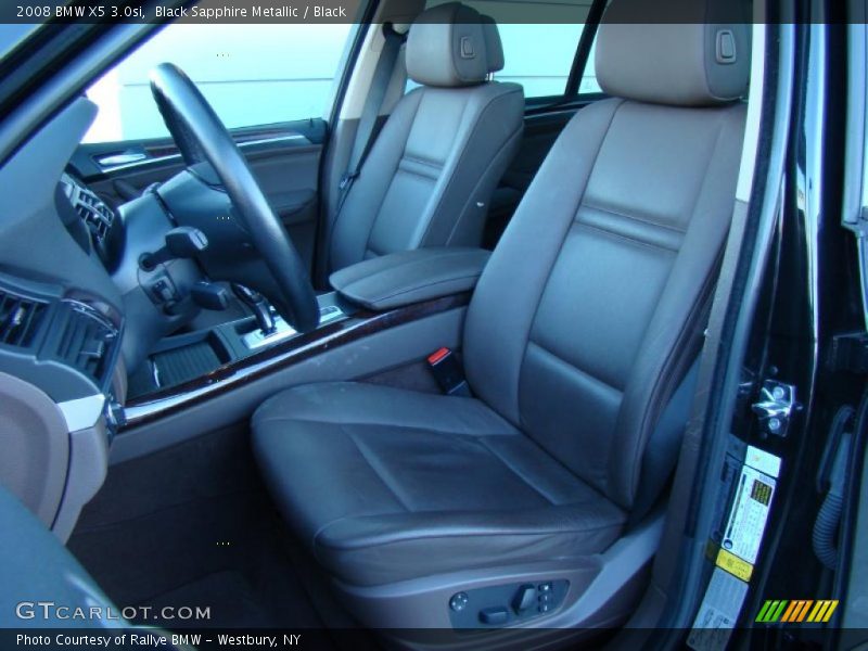 Black Sapphire Metallic / Black 2008 BMW X5 3.0si