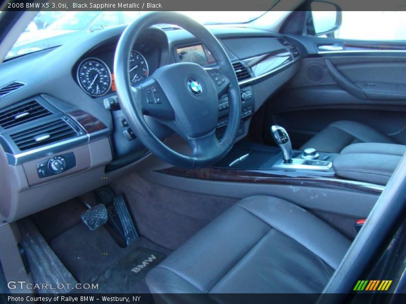 Black Sapphire Metallic / Black 2008 BMW X5 3.0si