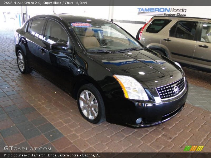 Super Black / Charcoal/Steel 2008 Nissan Sentra 2.0
