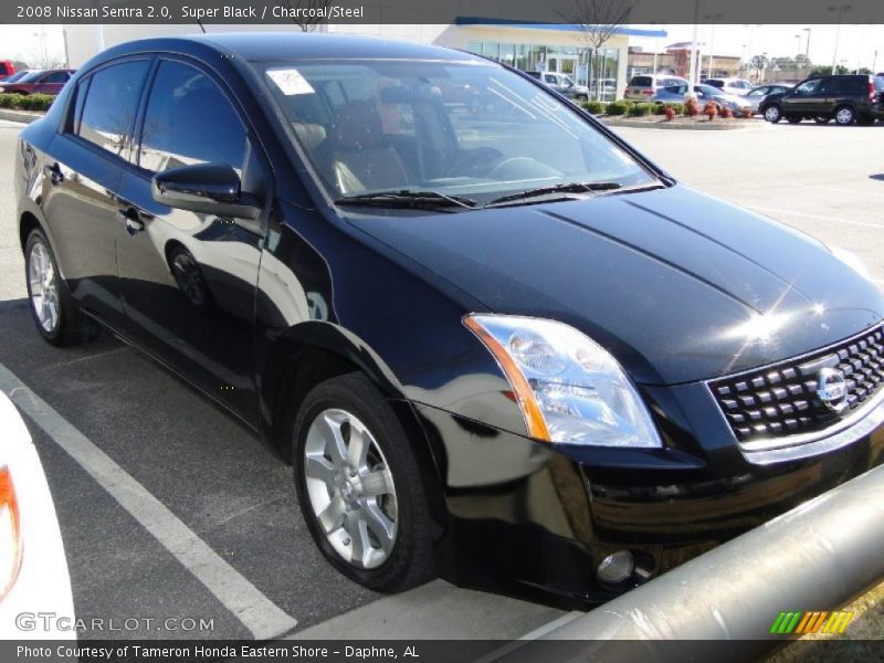 Super Black / Charcoal/Steel 2008 Nissan Sentra 2.0