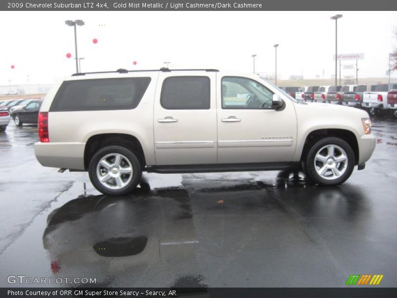 Gold Mist Metallic / Light Cashmere/Dark Cashmere 2009 Chevrolet Suburban LTZ 4x4