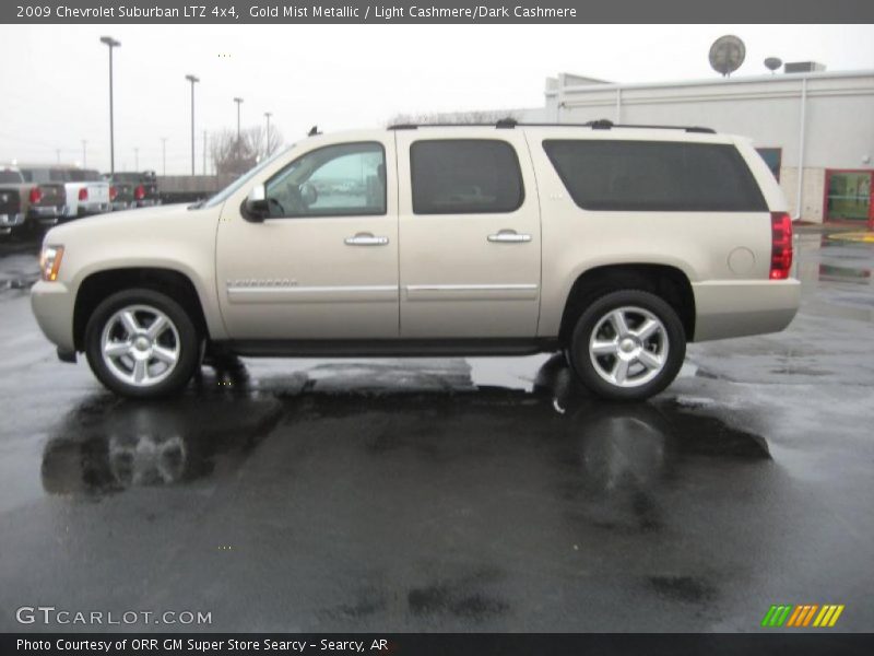 Gold Mist Metallic / Light Cashmere/Dark Cashmere 2009 Chevrolet Suburban LTZ 4x4