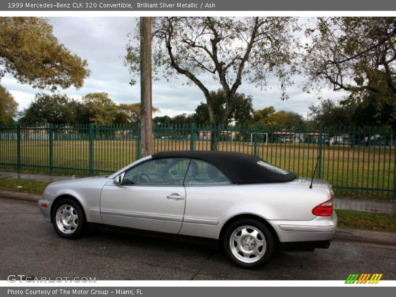 Brilliant Silver Metallic / Ash 1999 Mercedes-Benz CLK 320 Convertible