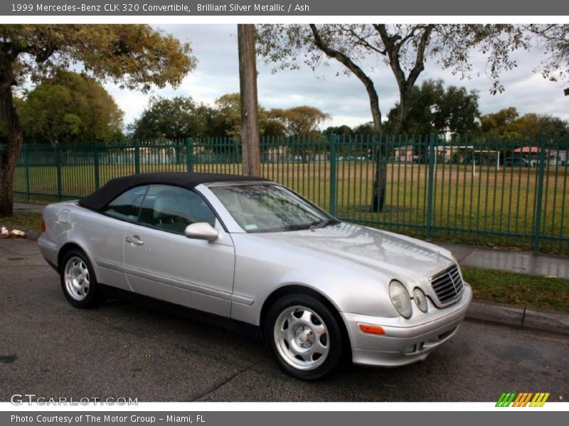 Brilliant Silver Metallic / Ash 1999 Mercedes-Benz CLK 320 Convertible