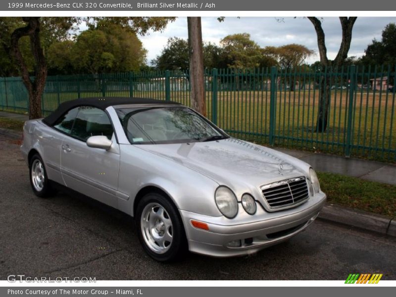 Brilliant Silver Metallic / Ash 1999 Mercedes-Benz CLK 320 Convertible