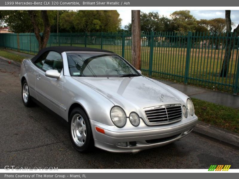 Brilliant Silver Metallic / Ash 1999 Mercedes-Benz CLK 320 Convertible