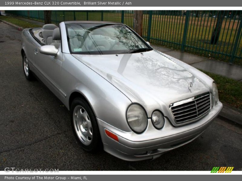 Brilliant Silver Metallic / Ash 1999 Mercedes-Benz CLK 320 Convertible