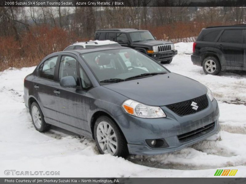 Azure Grey Metallic / Black 2008 Suzuki SX4 Sport Touring Sedan