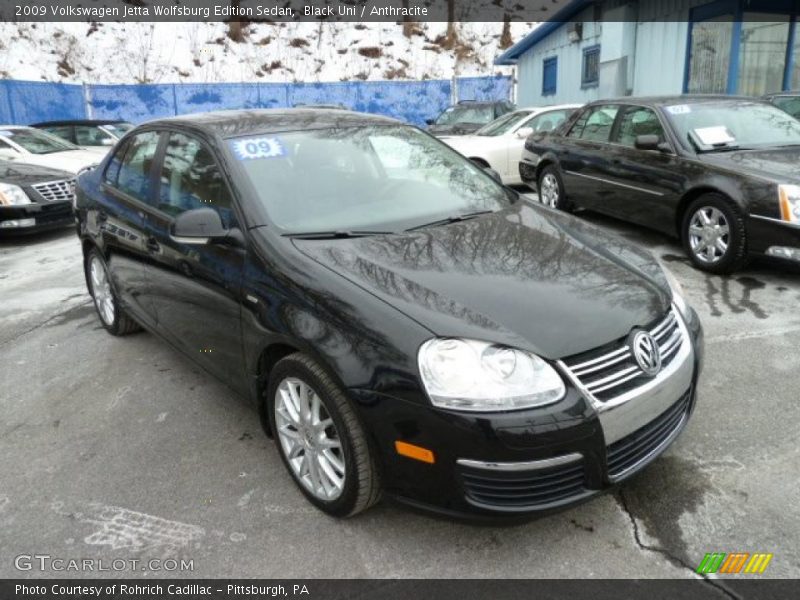 Black Uni / Anthracite 2009 Volkswagen Jetta Wolfsburg Edition Sedan