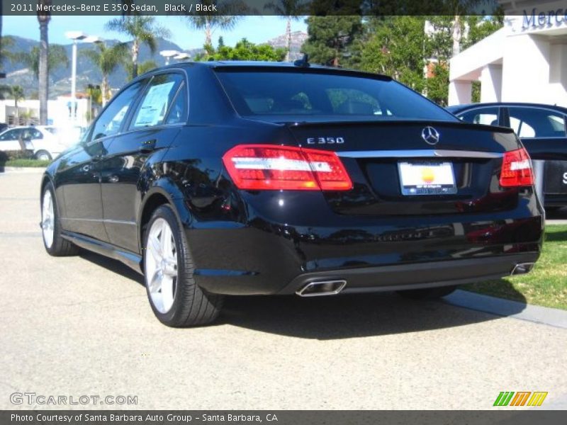 Black / Black 2011 Mercedes-Benz E 350 Sedan