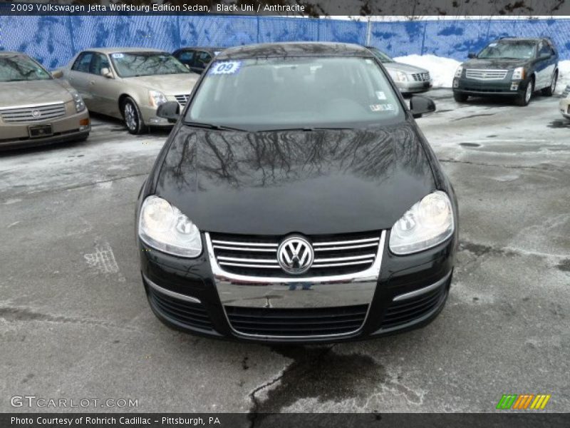 Black Uni / Anthracite 2009 Volkswagen Jetta Wolfsburg Edition Sedan