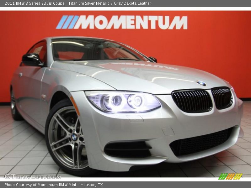 Titanium Silver Metallic / Gray Dakota Leather 2011 BMW 3 Series 335is Coupe