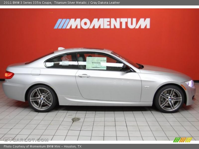 Titanium Silver Metallic / Gray Dakota Leather 2011 BMW 3 Series 335is Coupe