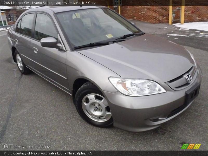 Magnesium Metallic / Gray 2004 Honda Civic Hybrid Sedan