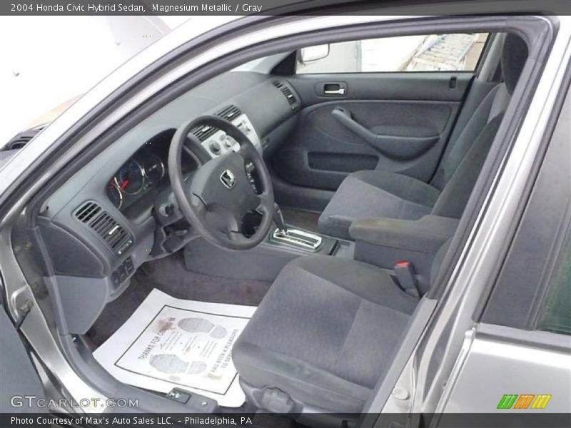  2004 Civic Hybrid Sedan Gray Interior