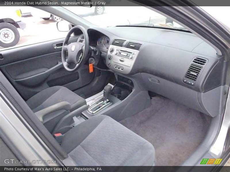 Magnesium Metallic / Gray 2004 Honda Civic Hybrid Sedan