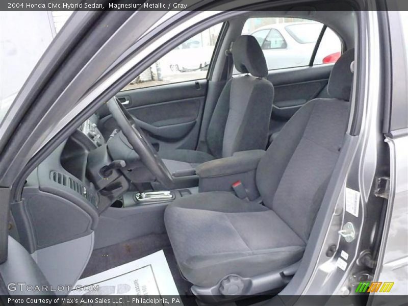 Magnesium Metallic / Gray 2004 Honda Civic Hybrid Sedan