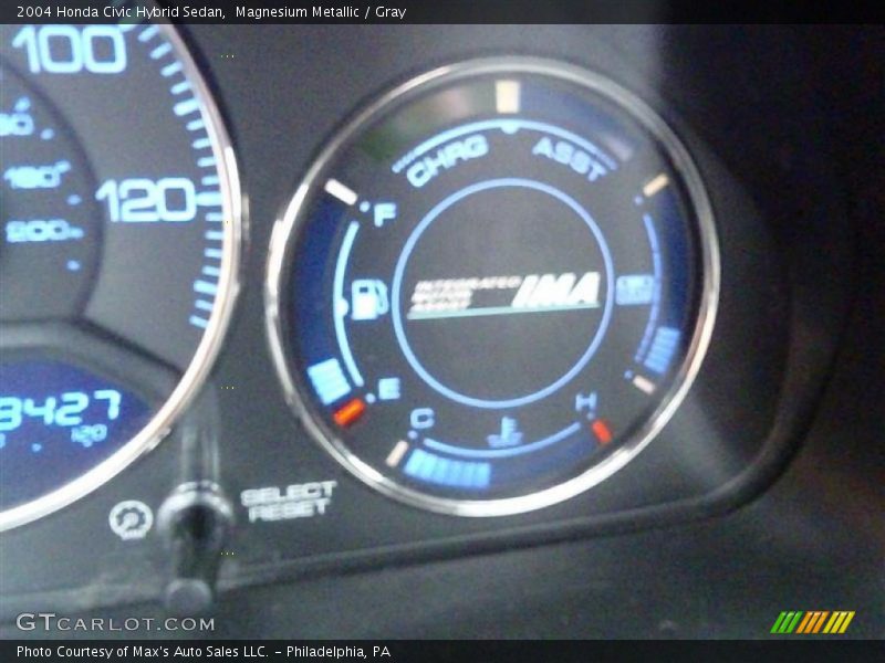 Magnesium Metallic / Gray 2004 Honda Civic Hybrid Sedan