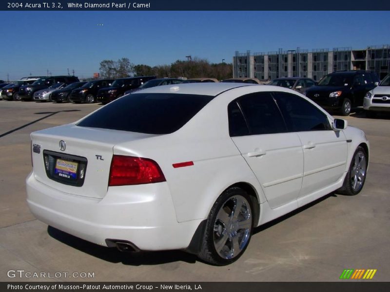 White Diamond Pearl / Camel 2004 Acura TL 3.2