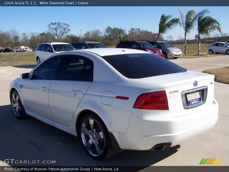 White Diamond Pearl / Camel 2004 Acura TL 3.2