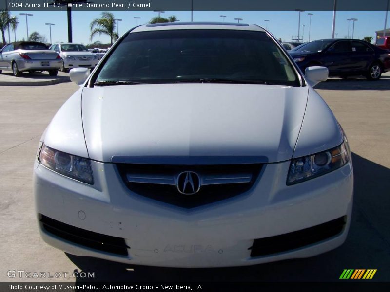 White Diamond Pearl / Camel 2004 Acura TL 3.2