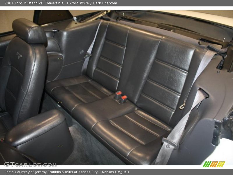 Oxford White / Dark Charcoal 2001 Ford Mustang V6 Convertible