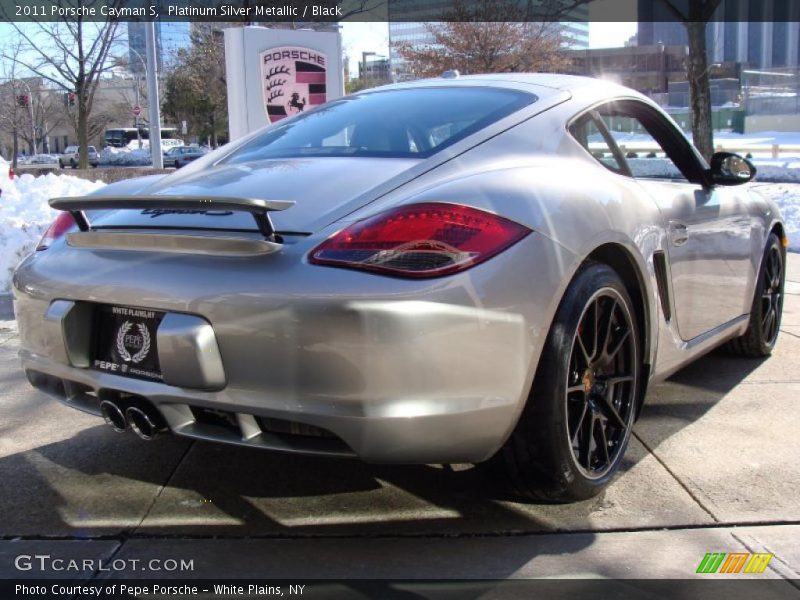 Platinum Silver Metallic / Black 2011 Porsche Cayman S