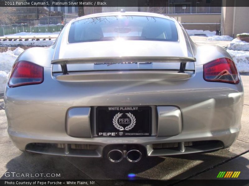 Platinum Silver Metallic / Black 2011 Porsche Cayman S