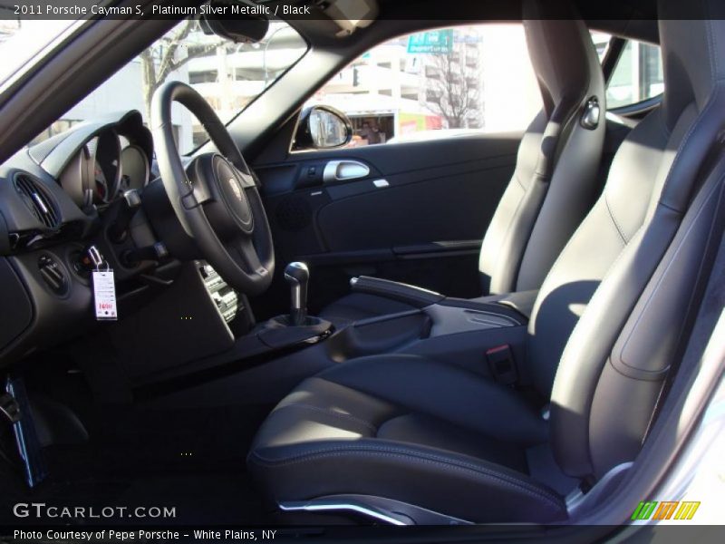Platinum Silver Metallic / Black 2011 Porsche Cayman S