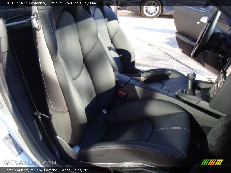 Platinum Silver Metallic / Black 2011 Porsche Cayman S