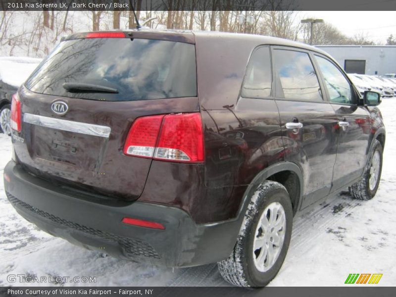 Dark Cherry / Black 2011 Kia Sorento LX