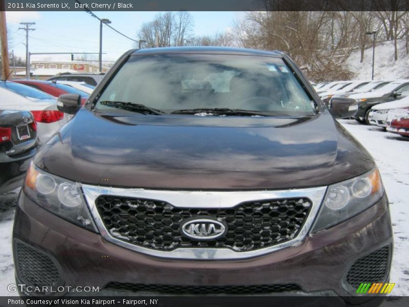 Dark Cherry / Black 2011 Kia Sorento LX