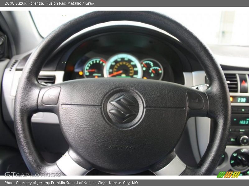 Fusion Red Metallic / Grey 2008 Suzuki Forenza
