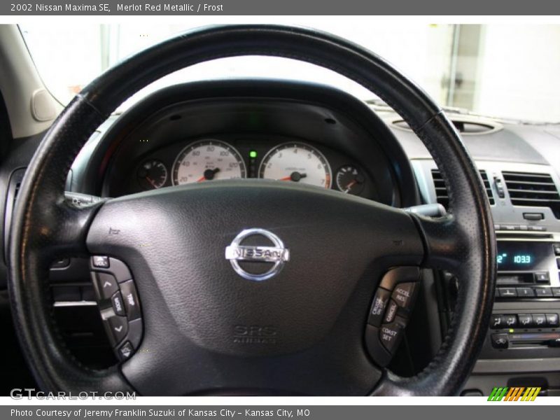 Merlot Red Metallic / Frost 2002 Nissan Maxima SE