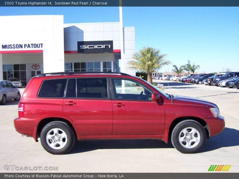 Sundown Red Pearl / Charcoal 2003 Toyota Highlander I4