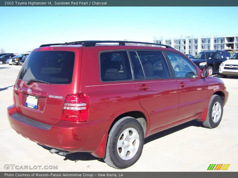 Sundown Red Pearl / Charcoal 2003 Toyota Highlander I4