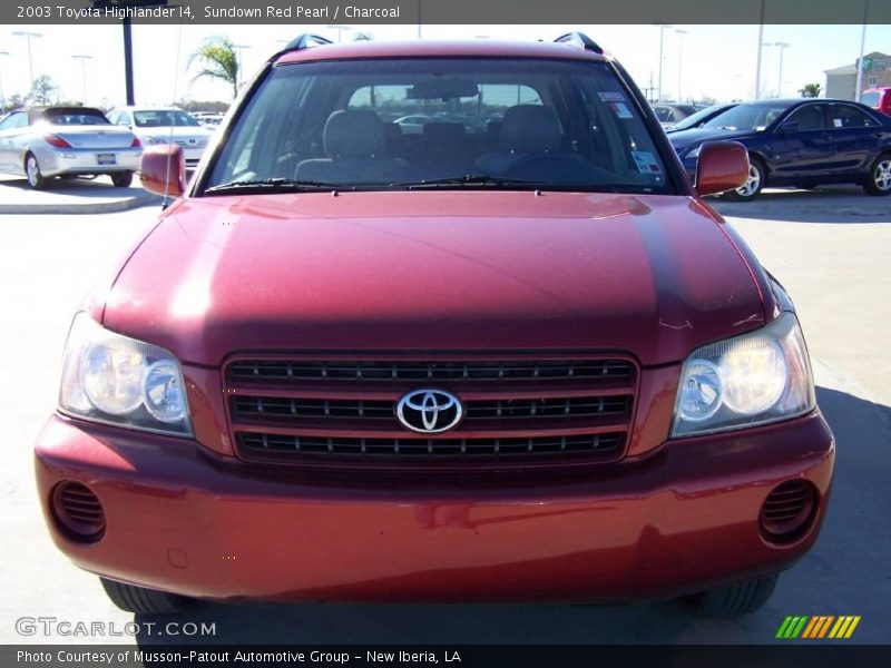 Sundown Red Pearl / Charcoal 2003 Toyota Highlander I4