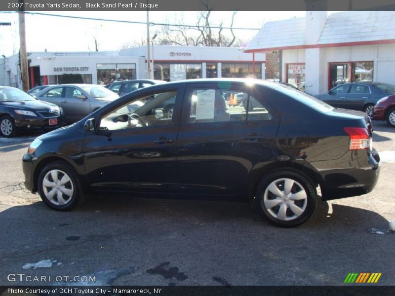 Black Sand Pearl / Bisque 2007 Toyota Yaris Sedan