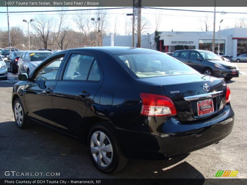 Black Sand Pearl / Bisque 2007 Toyota Yaris Sedan