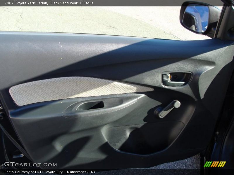 Black Sand Pearl / Bisque 2007 Toyota Yaris Sedan