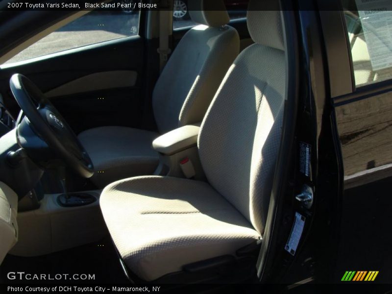 Black Sand Pearl / Bisque 2007 Toyota Yaris Sedan