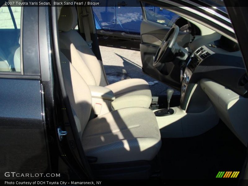Black Sand Pearl / Bisque 2007 Toyota Yaris Sedan