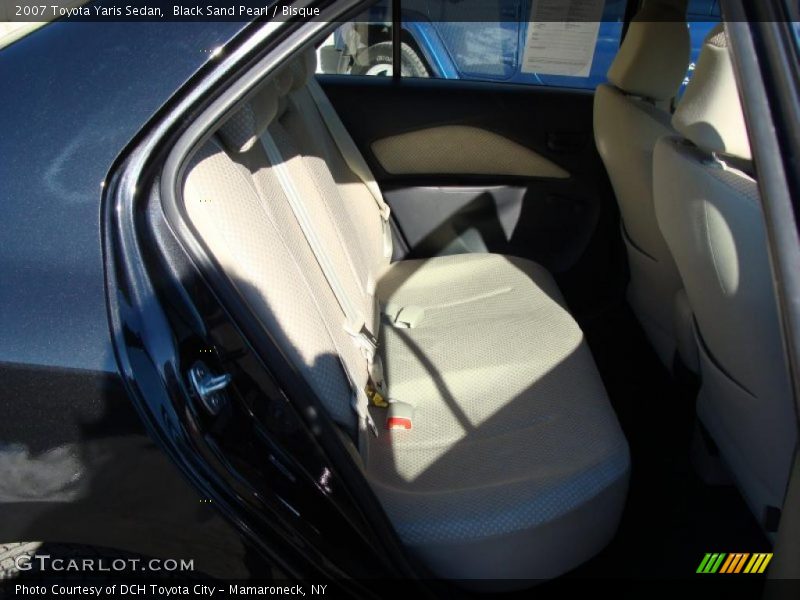 Black Sand Pearl / Bisque 2007 Toyota Yaris Sedan