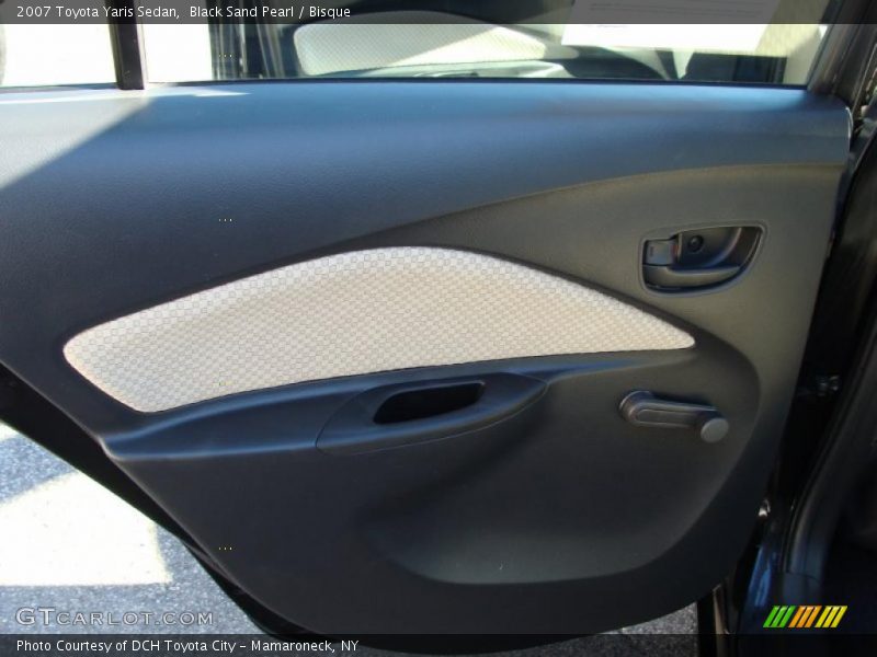 Black Sand Pearl / Bisque 2007 Toyota Yaris Sedan