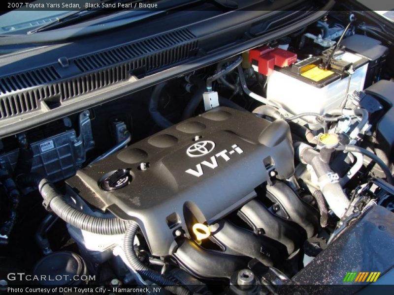 Black Sand Pearl / Bisque 2007 Toyota Yaris Sedan