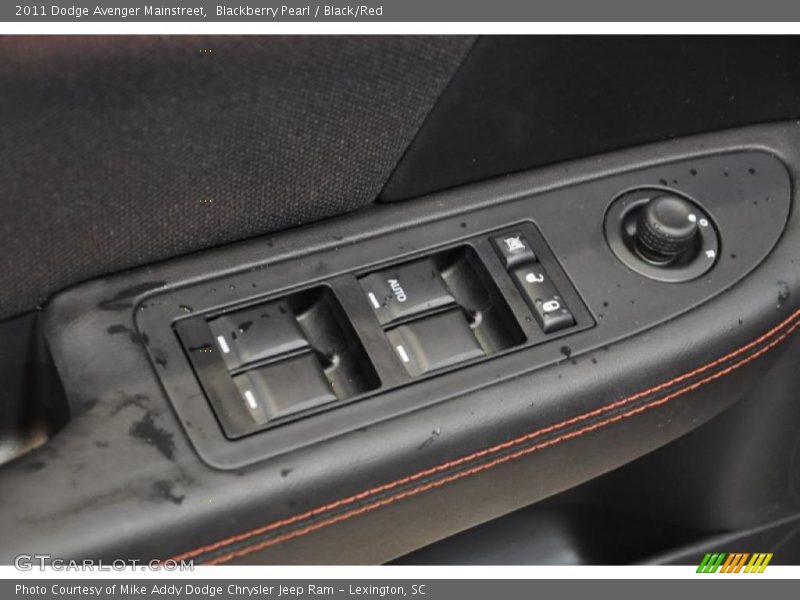 Blackberry Pearl / Black/Red 2011 Dodge Avenger Mainstreet