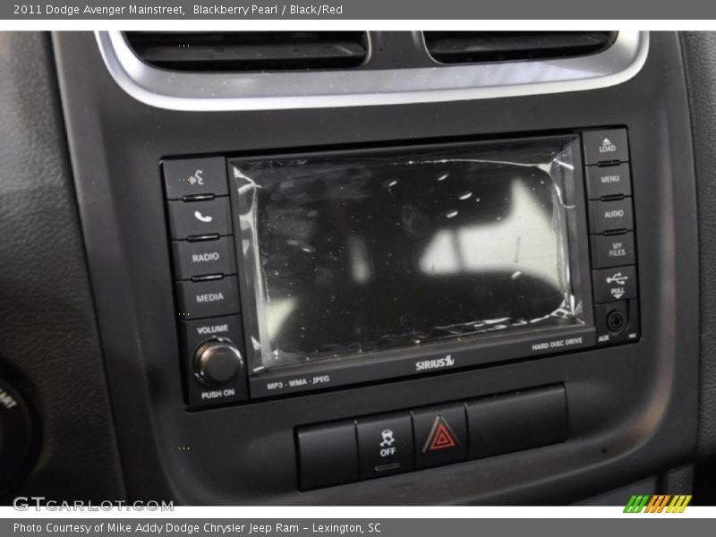 Blackberry Pearl / Black/Red 2011 Dodge Avenger Mainstreet