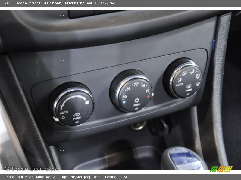 Blackberry Pearl / Black/Red 2011 Dodge Avenger Mainstreet