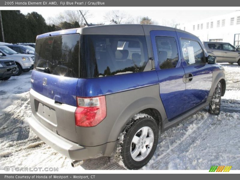 Fiji Blue Pearl / Gray/Blue 2005 Honda Element EX AWD